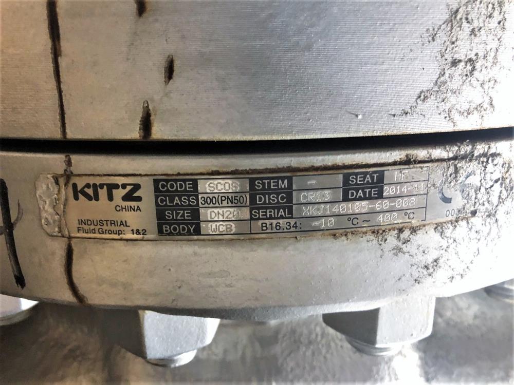 Kitz 8" 300# WCB Swing Check Valve SCOS